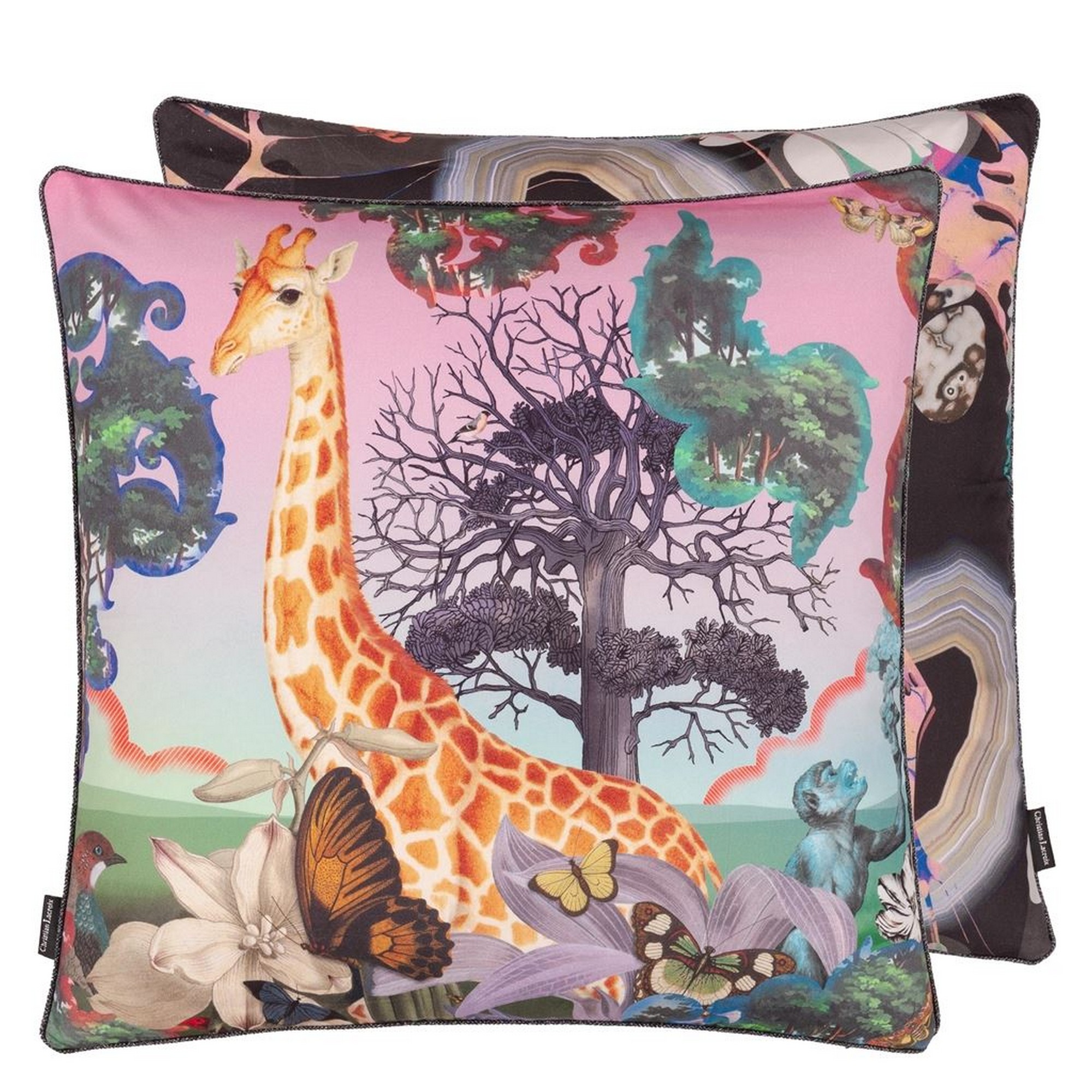 Novafrica Sunrise Cushion By Christian Lacroix In Flamingo